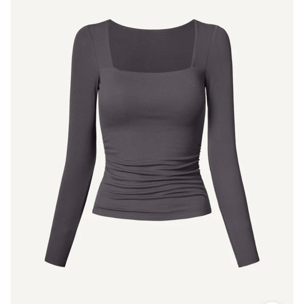 NWOT Eco-SkinKiss® Square Neck Ruched Brami Top Small